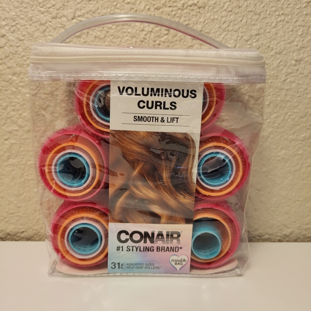 Conair 31pk Assorted Sizes Self-Grip Rollers